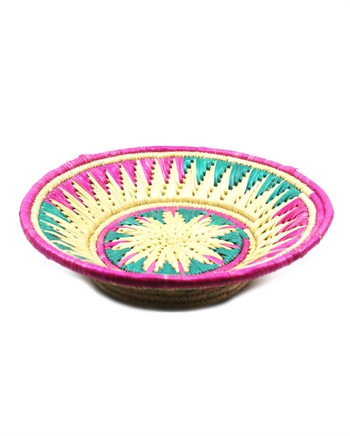 Hand Craft Sikki Grass Chapati Basket Multi Color