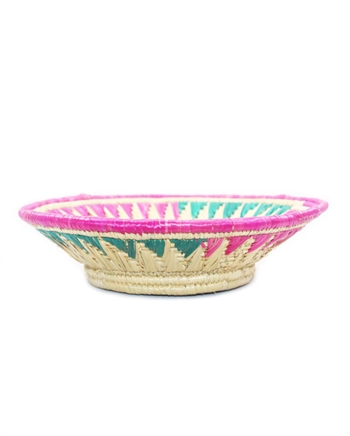 Hand Craft Sikki Grass Chapati Basket Multi Color