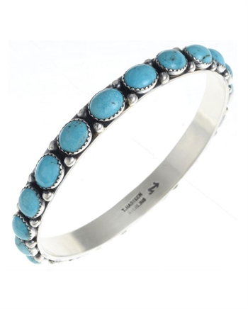 Turquoise Bangle Bracelet Navajo Handmade