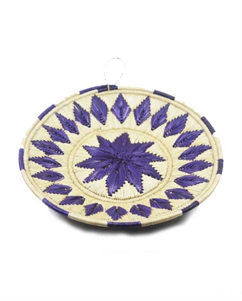 Blue & Natural Color Chapati Sikki Basket 