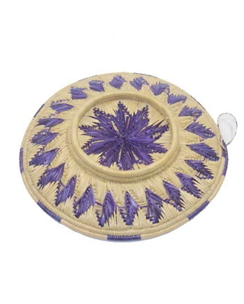 Blue & Natural Color Chapati Sikki Basket 