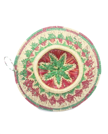 Hand Craft Sikki Grass Multi Color Basket