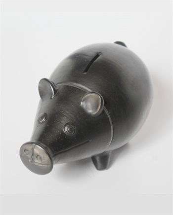 Pig Coin Bank black