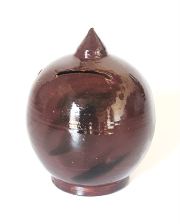 Coin bank brown