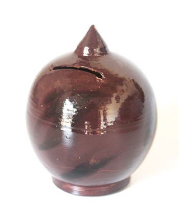 Coin bank brown