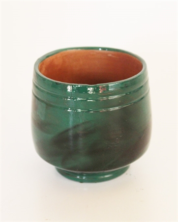 Green Coated Cup Terracotta